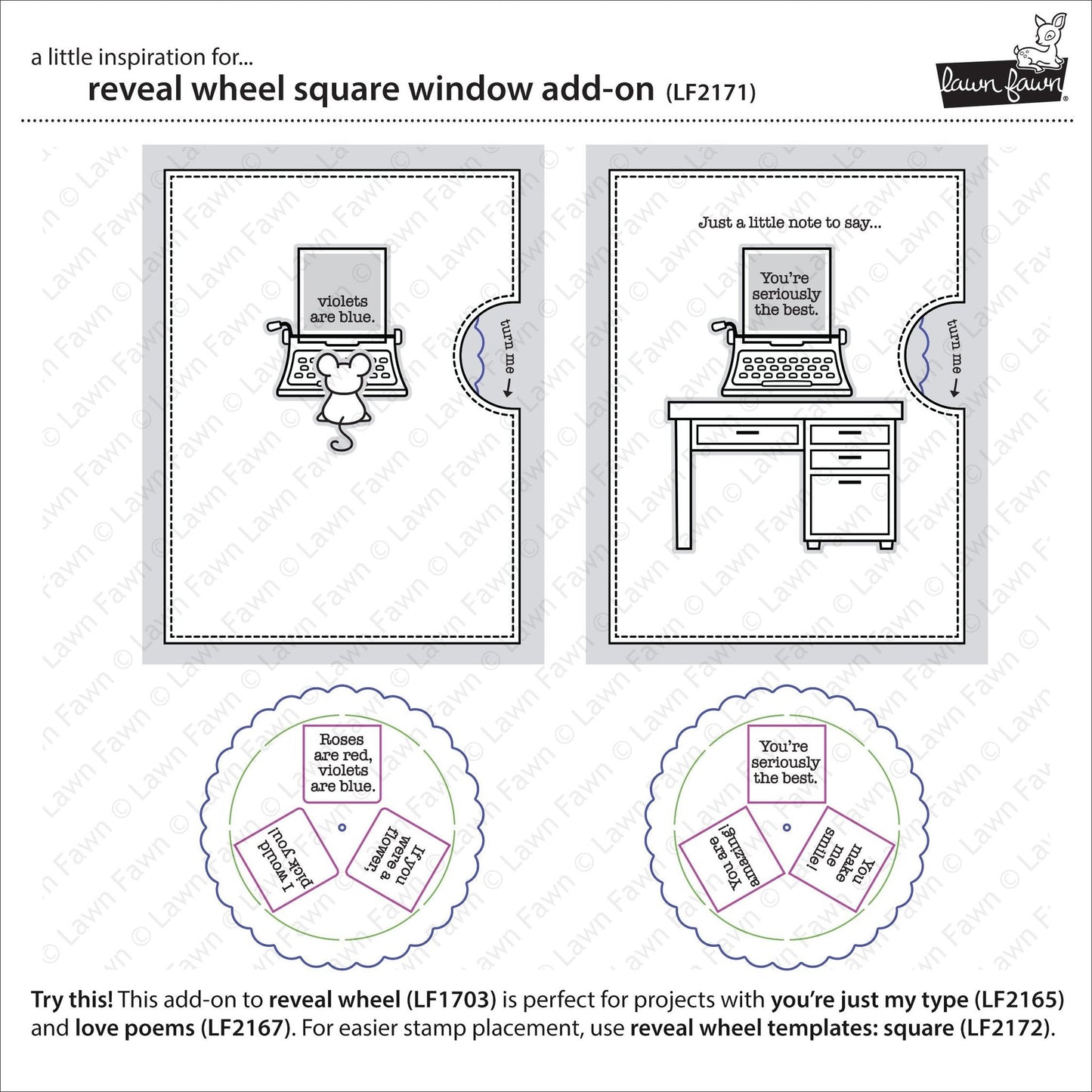 Lawn Fawn - Reveal Wheel Square Window Add-On