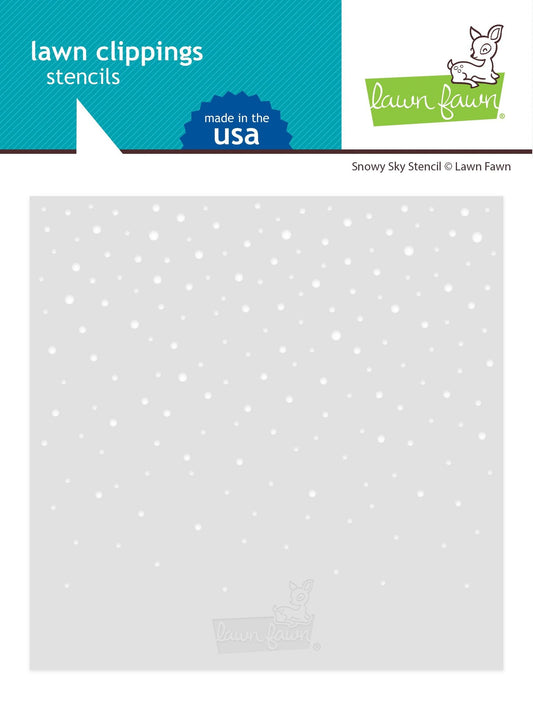 Lawn Fawn - Snowy Sky Stencil