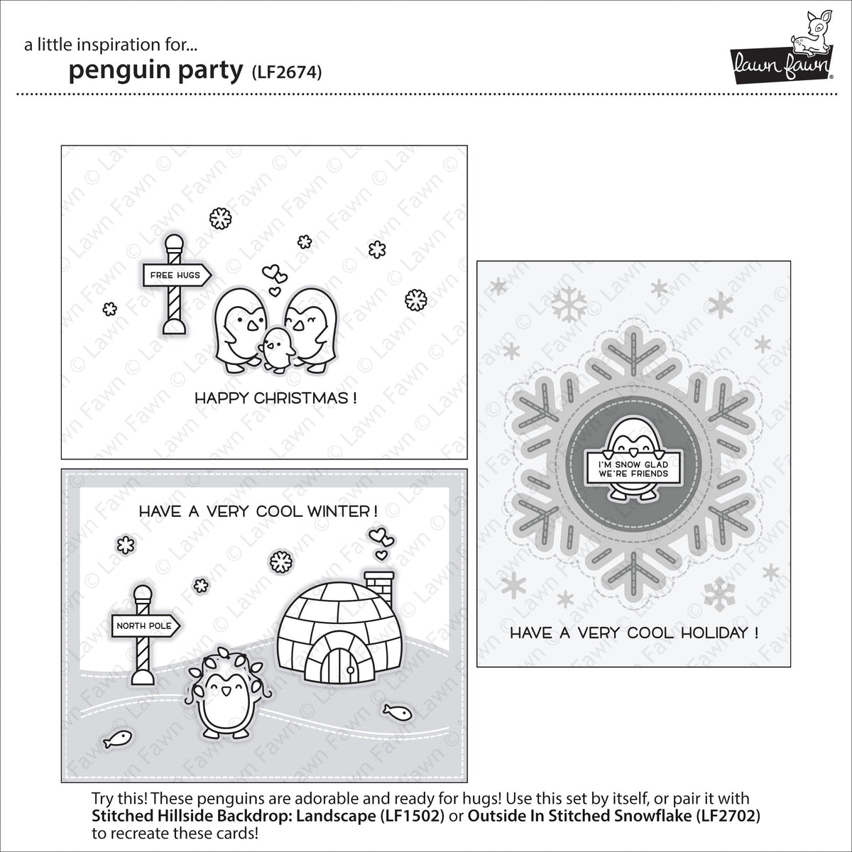 Lawn Fawn - Penguin Party