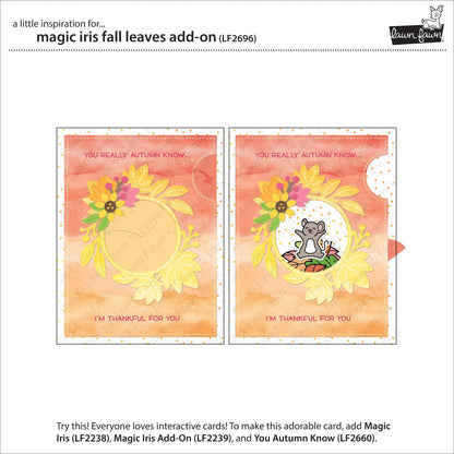 Lawn Fawn - Magic Iris Fall Leaves Add-On