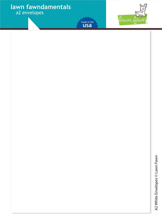 Lawn Fawn - A2 White Envelopes (8pcs)