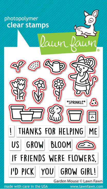 Lawn Fawn - Garden Mouse Lawn Cuts