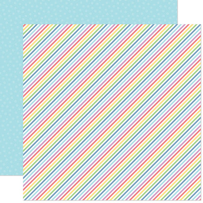 Lawn Fawn - Pint-Sized Patterns Summertime - Snow Cone 12x12"
