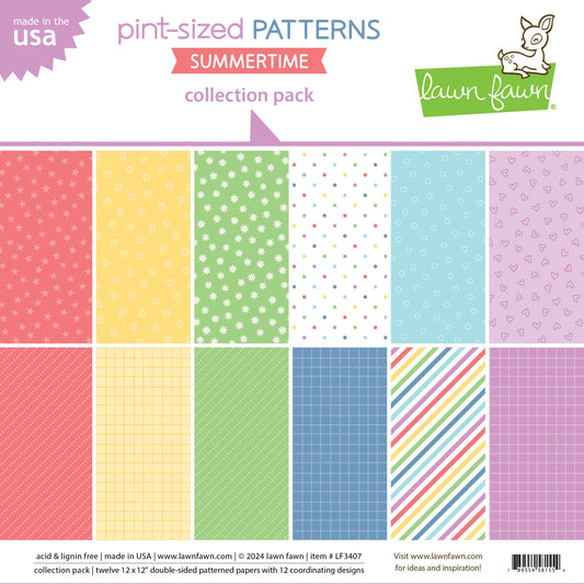 Lawn Fawn - Pint-Sized Patterns Summertime - Collection Pack 12x12"