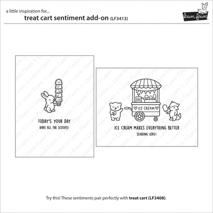 Lawn Fawn - Treat Cart Sentiment Add-On
