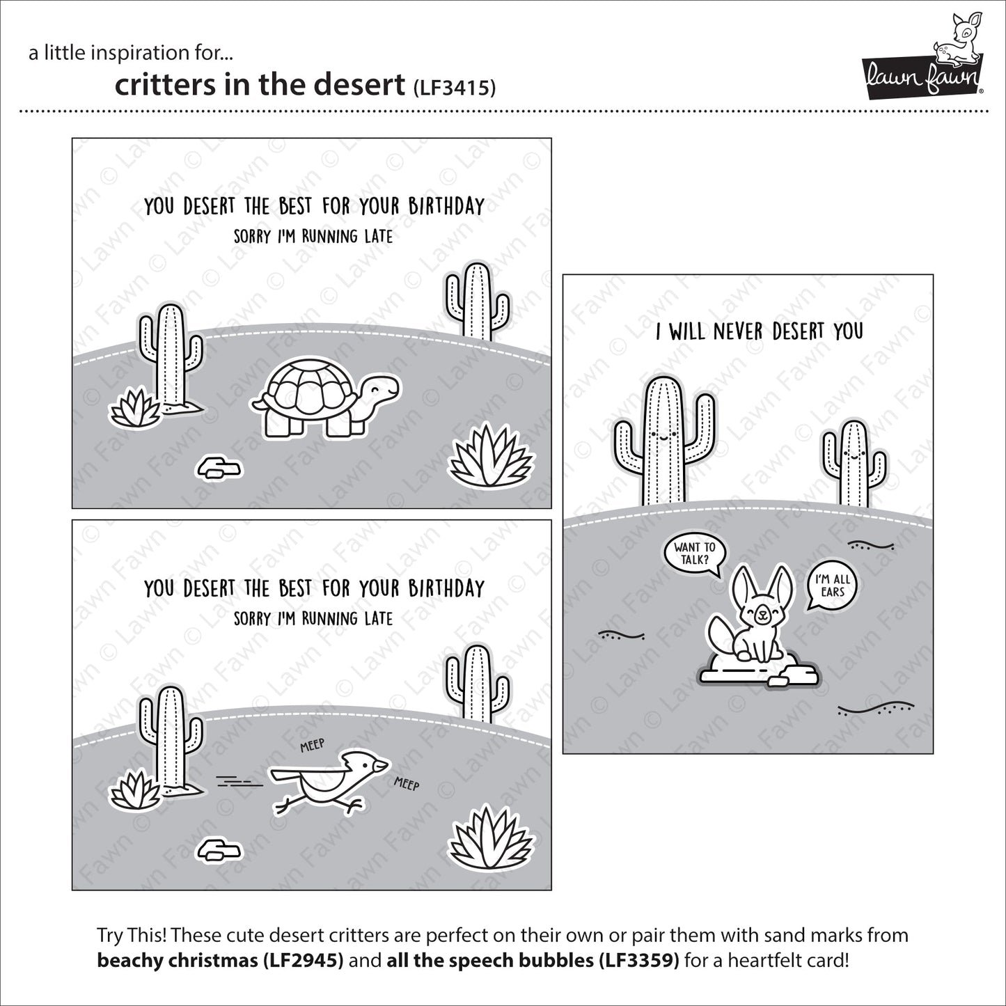 Lawn Fawn - Critters In The Desert