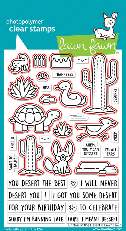 Lawn Fawn - Critters In The Desert Lawn Cuts