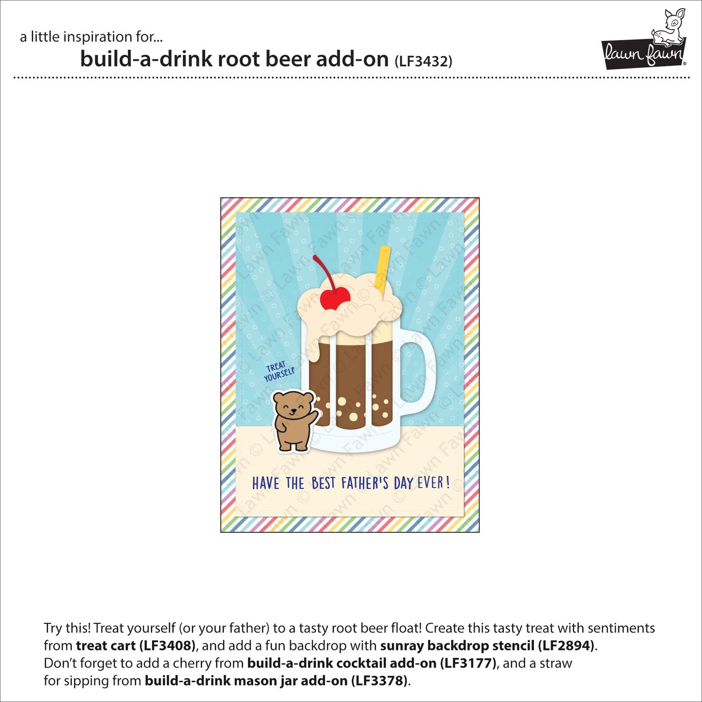 Lawn Fawn - Build-A-Drink Root Beer Add-On