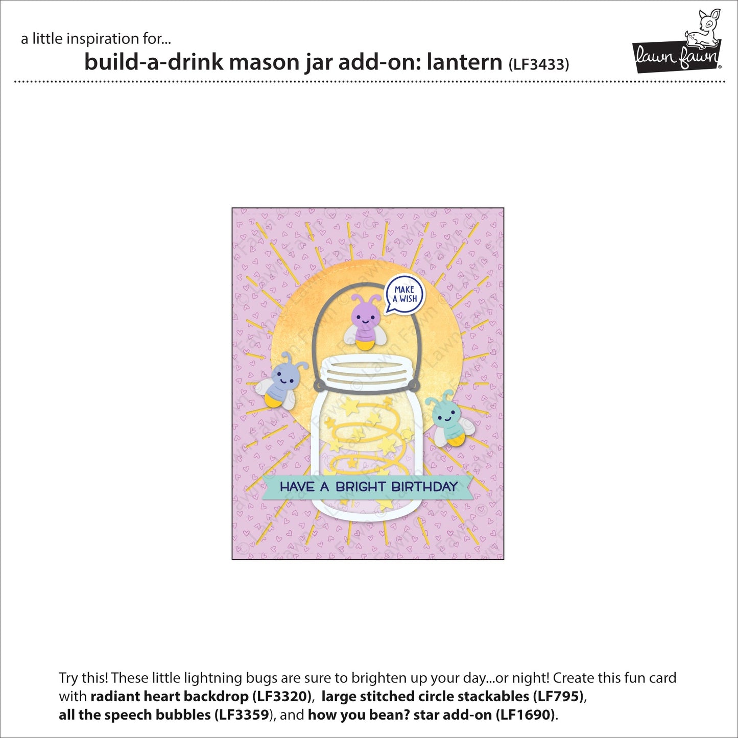 Lawn Fawn - Build-A-Drink Mason Jar Add-On: Lantern