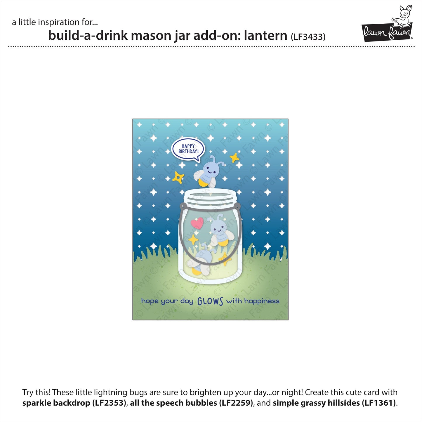 Lawn Fawn - Build-A-Drink Mason Jar Add-On: Lantern