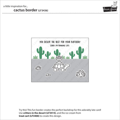 Lawn Fawn - Cactus Border