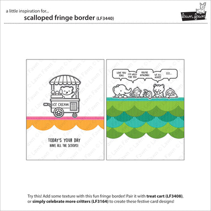 Lawn Fawn - Scalloped Fringe Border