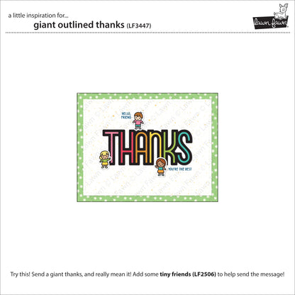 Lawn Fawn - Giant Outlined Thanks