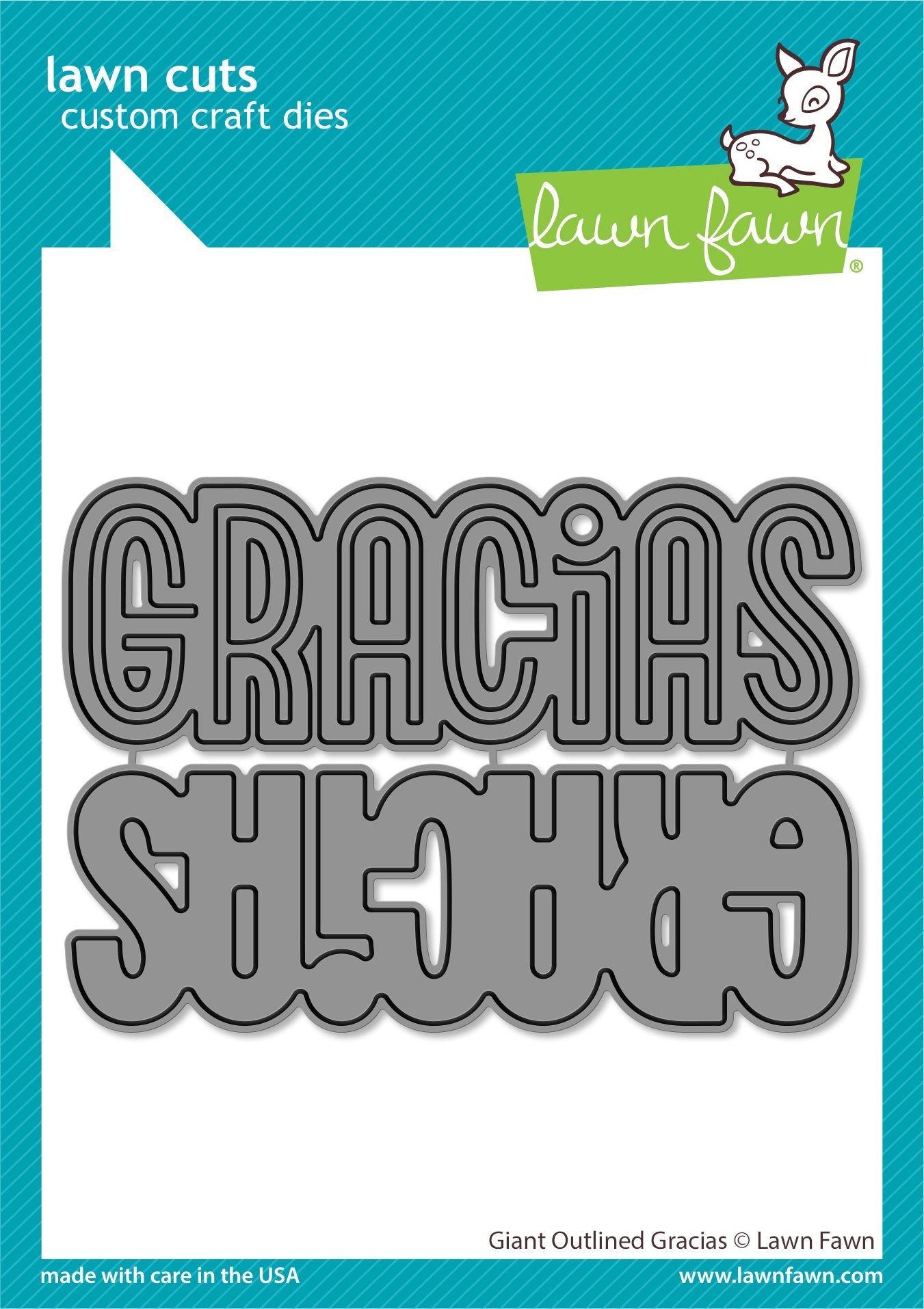 Lawn Fawn - Giant Outlined Gracias