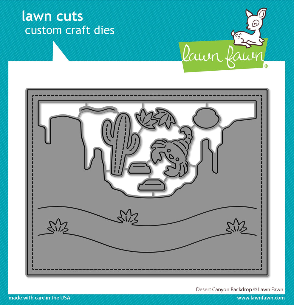 Lawn Fawn - Desert Canyon Backdrop