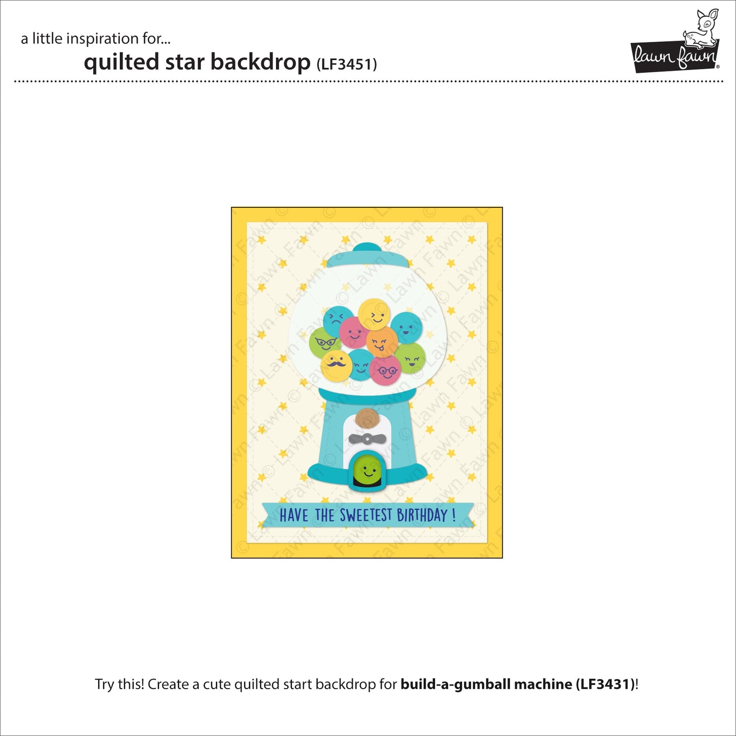 Lawn Fawn - Quilted Star Backdrop