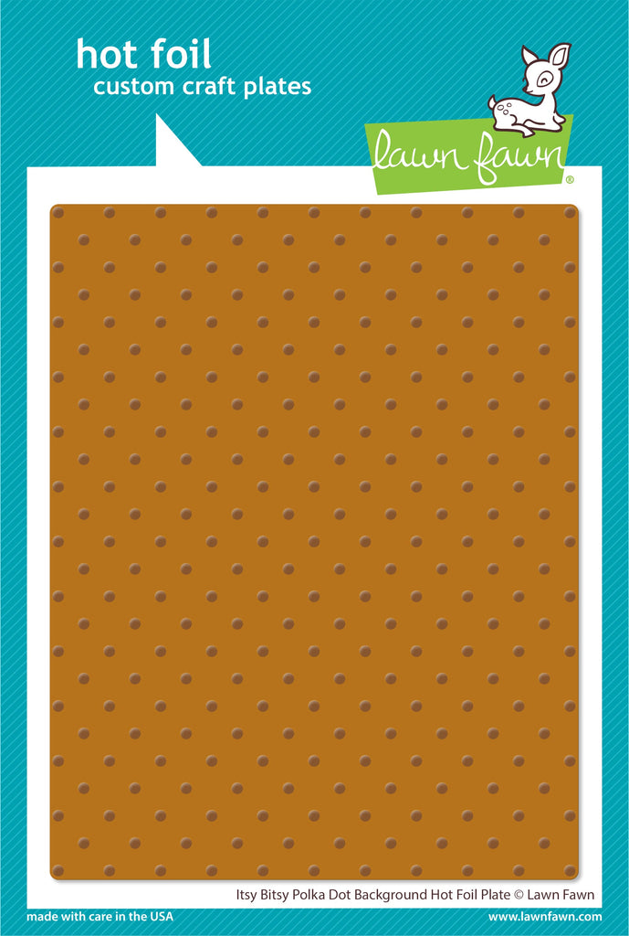 Lawn Fawn - Itsy Bitsy Polka Dot Background Hot Foil Plate