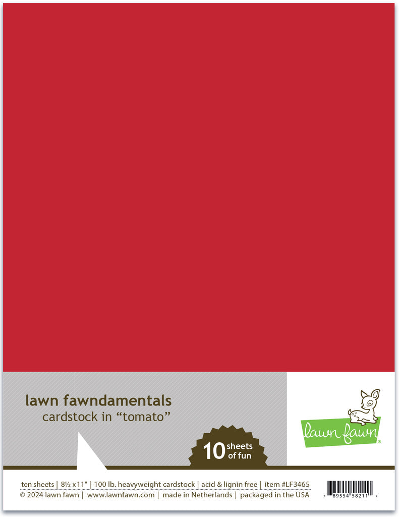 Lawn Fawn - Tomato Cardstock