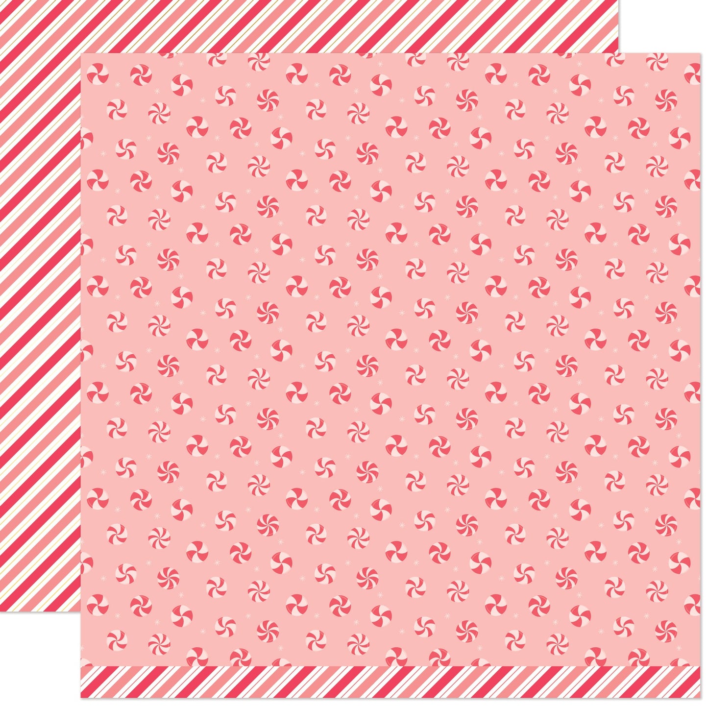 Lawn Fawn - Candy Cane Lane - Peppermints 12x12"