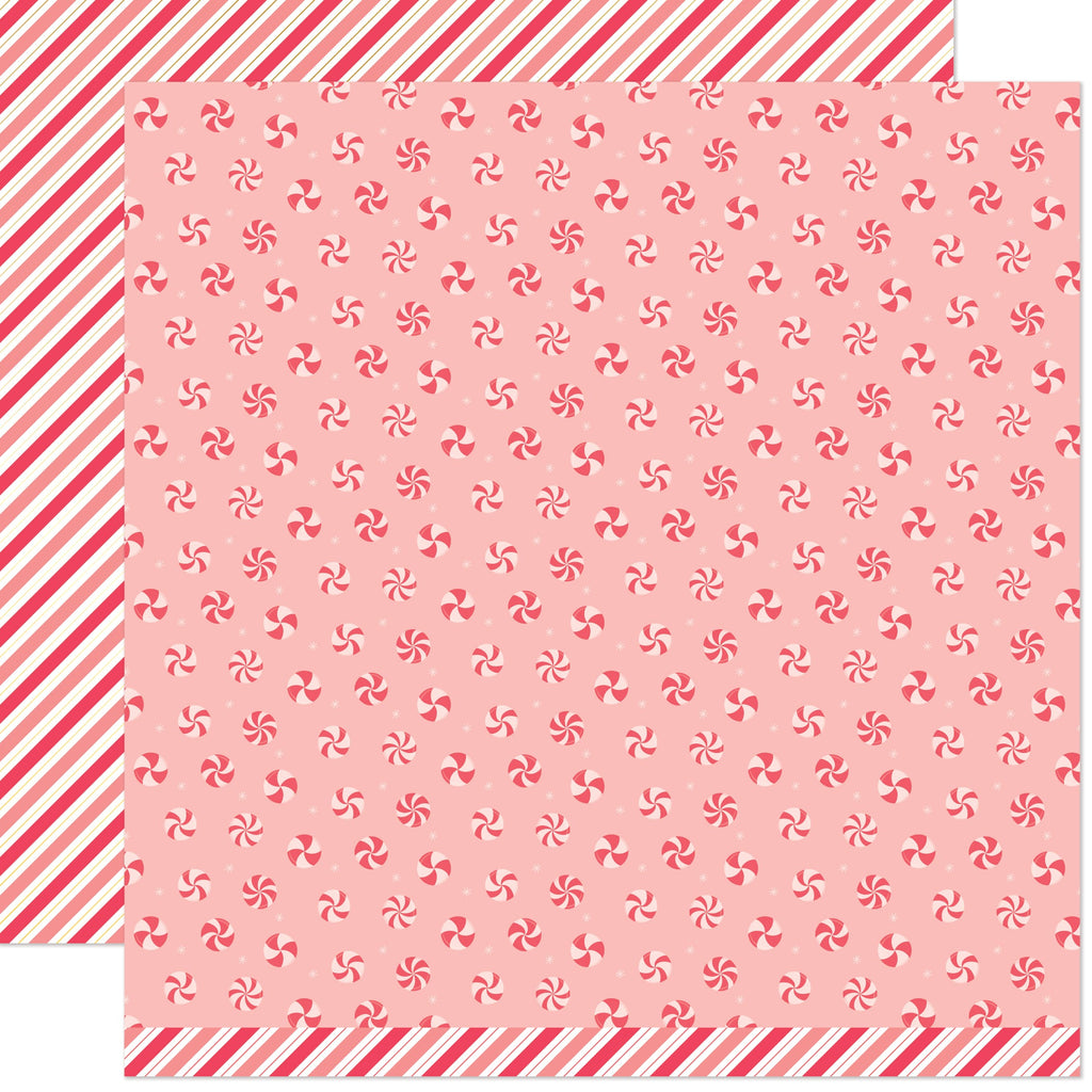 Lawn Fawn - Candy Cane Lane - Peppermints 12x12" (1pc)