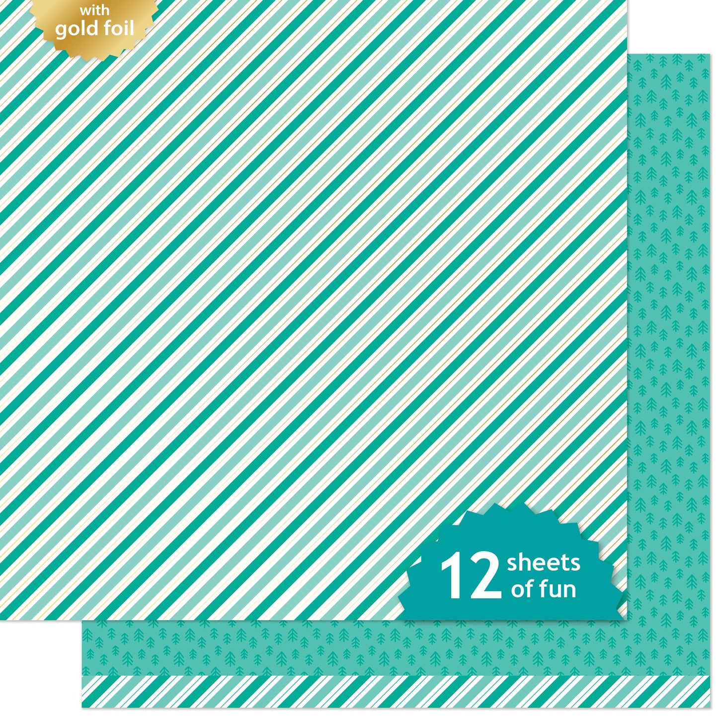 Lawn Fawn - Candy Cane Lane - Pine Tree 12x12"