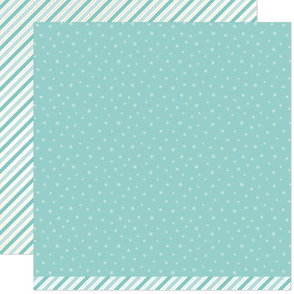 Lawn Fawn - Candy Cane Lane - Snow Flurry 12x12"