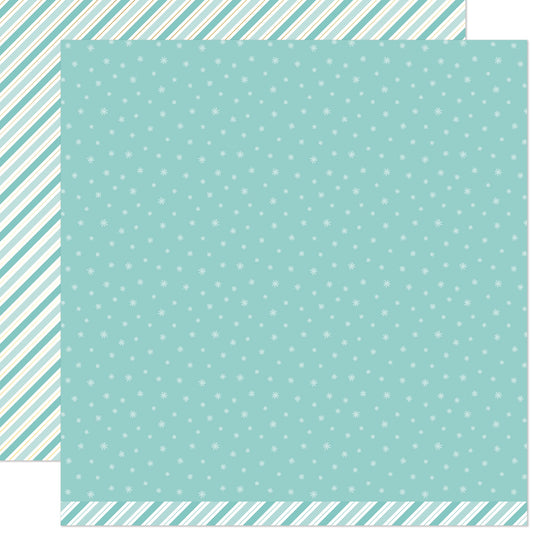 Lawn Fawn - Candy Cane Lane - Snow Flurry 12x12"