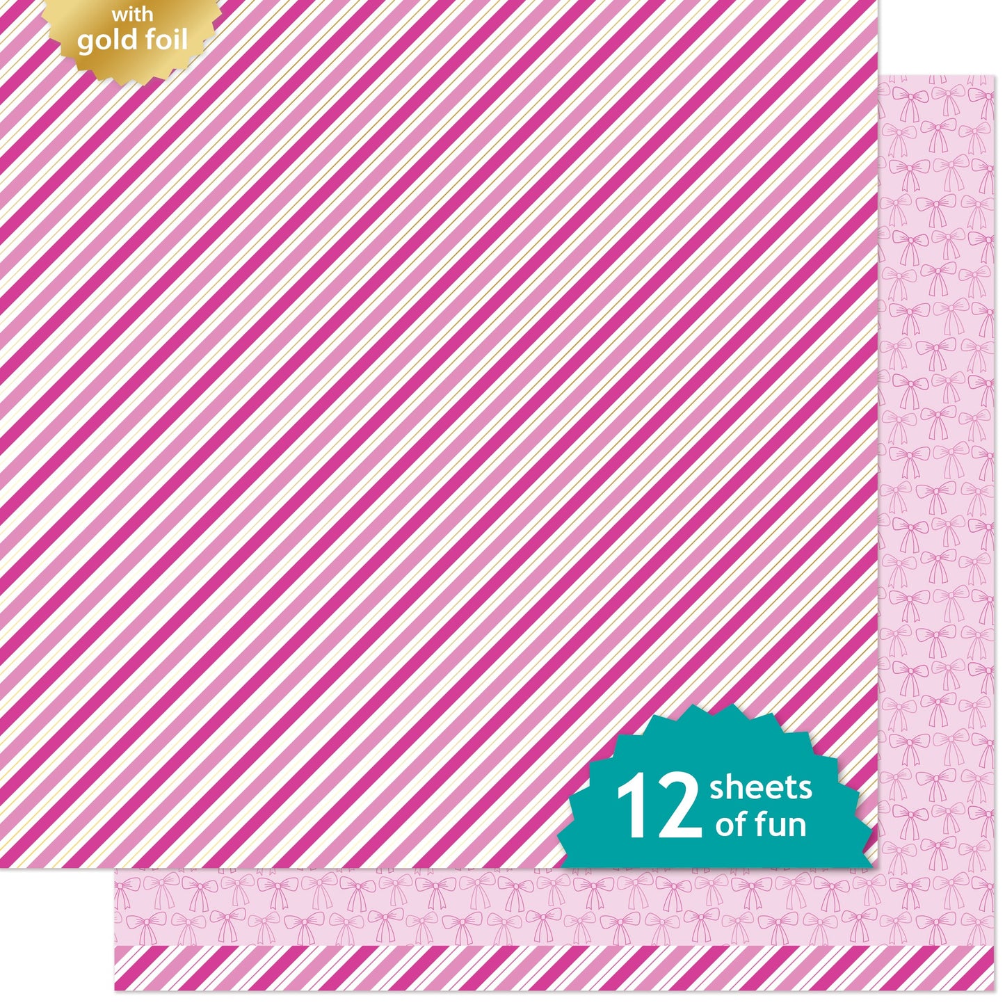 Lawn Fawn - Candy Cane Lane - Gift Wrap 12x12"