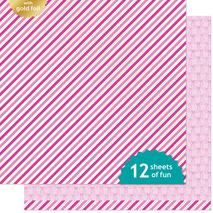 Lawn Fawn - Candy Cane Lane - Gift Wrap 12x12"