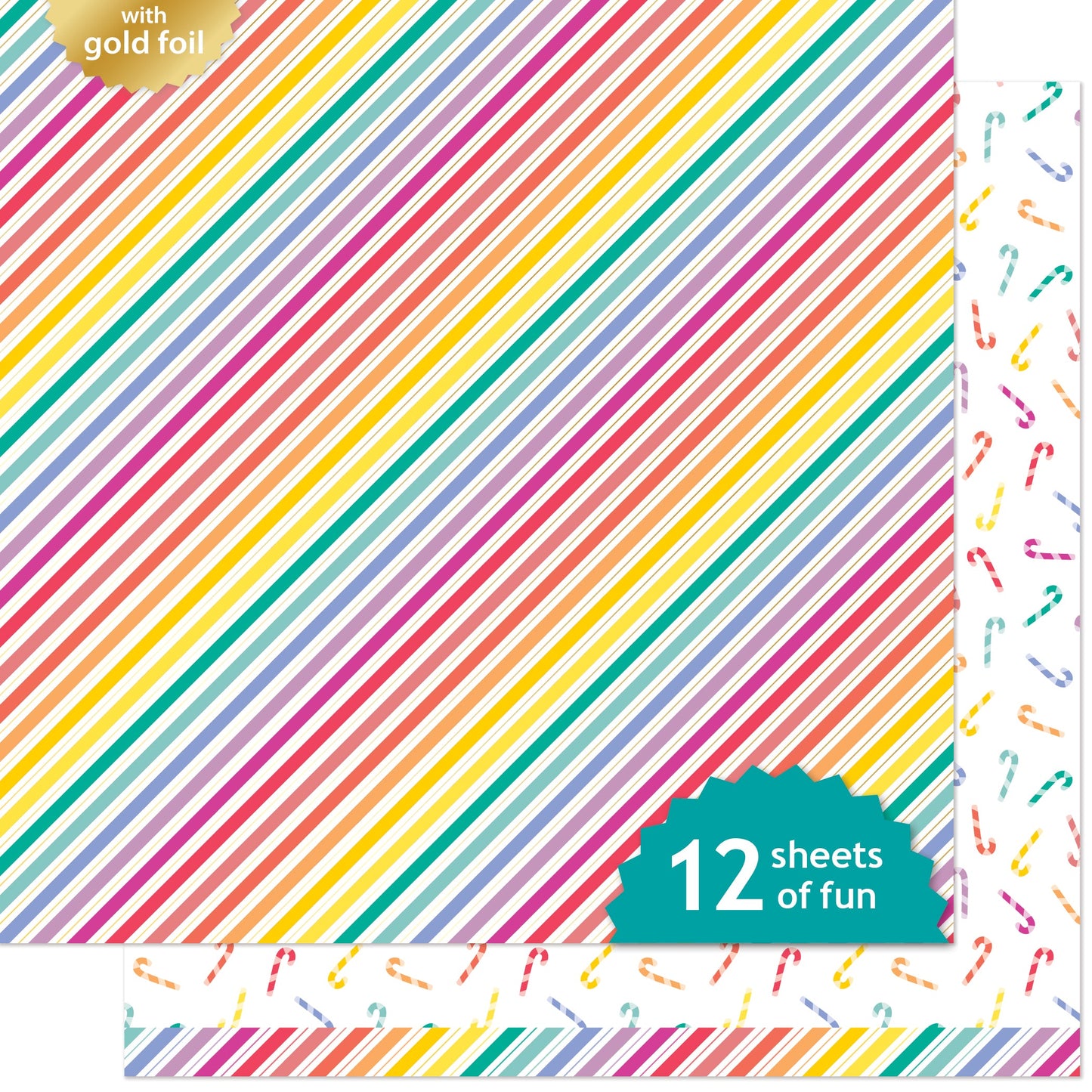 Lawn Fawn - Candy Cane Lane - Candy Canes 12x12