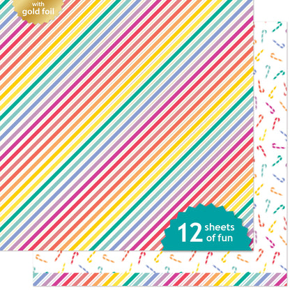 Lawn Fawn - Candy Cane Lane - Candy Canes 12x12