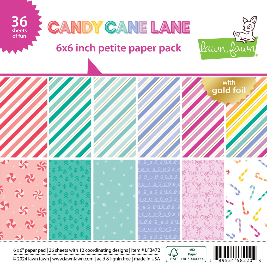 Lawn Fawn - Candy Cane Lane - Petite Paper Pack 6x6"