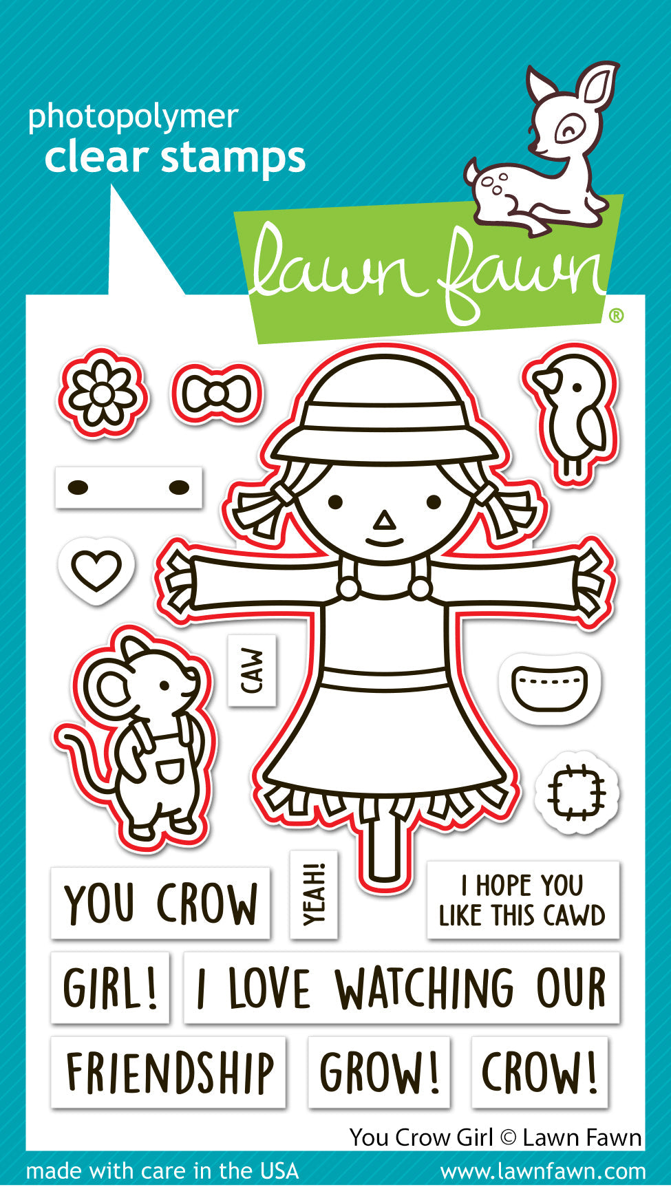 Lawn Fawn - You Crow Girl Lawn Cuts