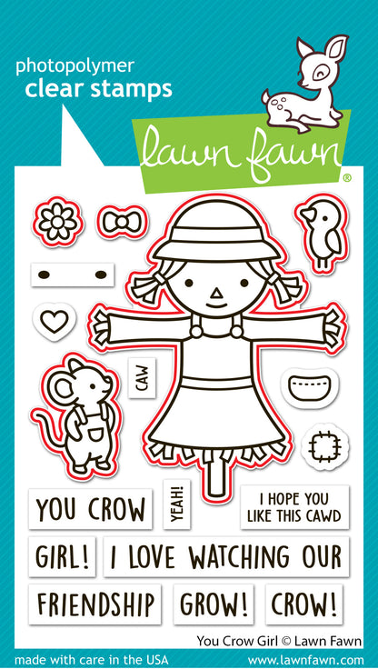 Lawn Fawn - You Crow Girl Lawn Cuts