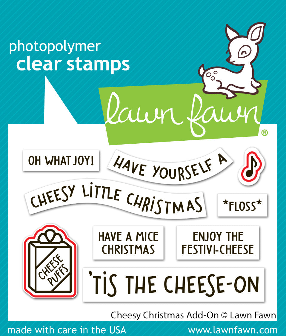 Lawn Fawn - Cheesy Christmas Add-On Lawn Cuts