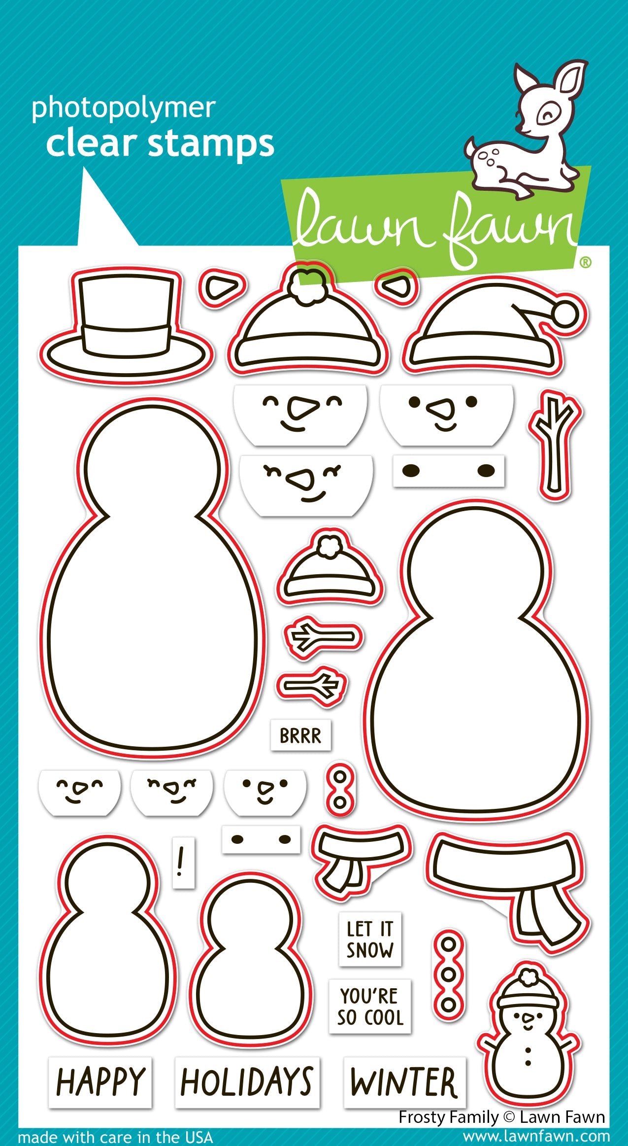 Lawn Fawn - Frosty Family Lawn Cuts