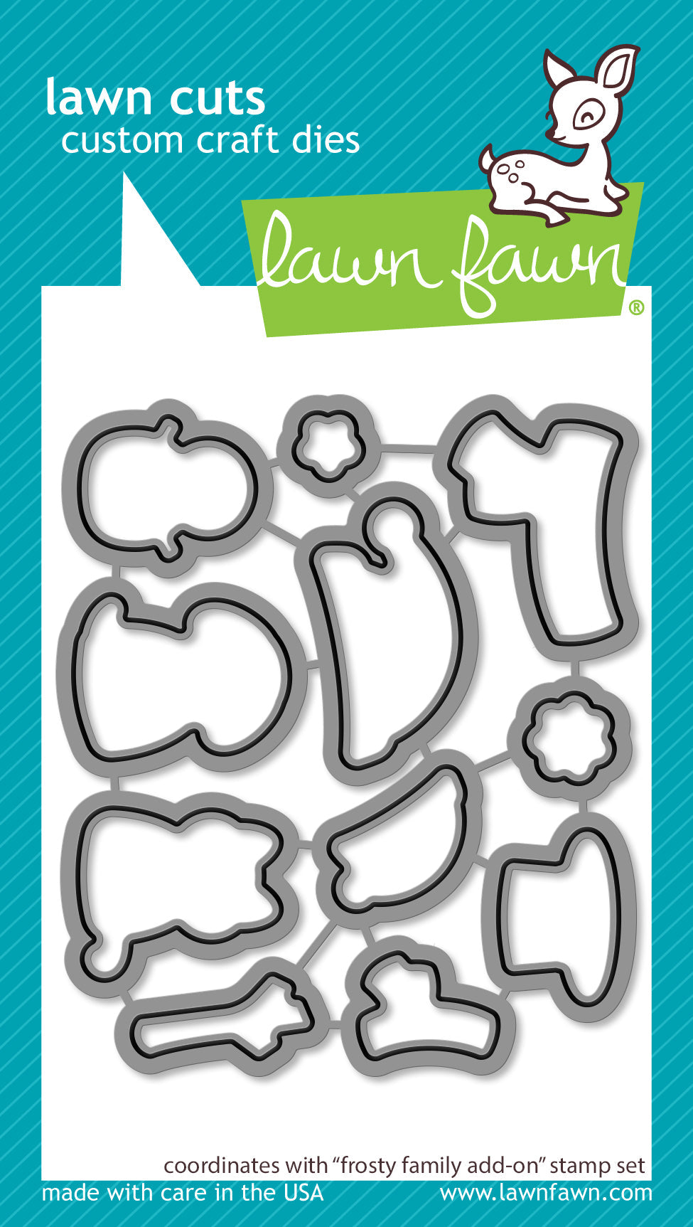 Lawn Fawn - Frosty Family Add-On Lawn Cuts