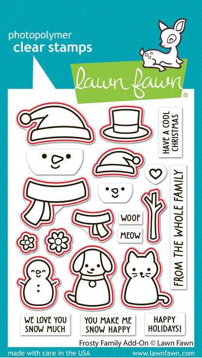 Lawn Fawn - Frosty Family Add-On Lawn Cuts