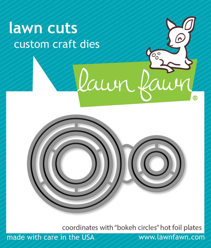 Lawn Fawn - Bokeh Circles Hot Foil Plates Lawn Cuts