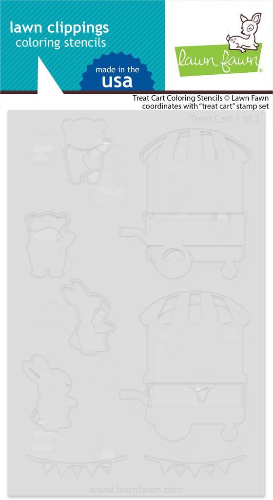 Lawn Fawn - Treat Cart Coloring Stencils