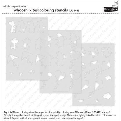 Lawn Fawn - Whoosh, Kites! Coloring Stencils