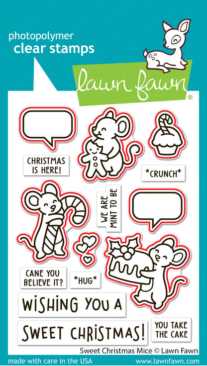 Lawn Fawn - Sweet Christmas Mice Lawn Cuts