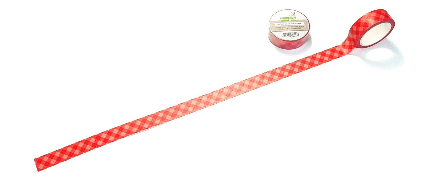 Lawn Fawn - Pink Gingham Washi Tape
