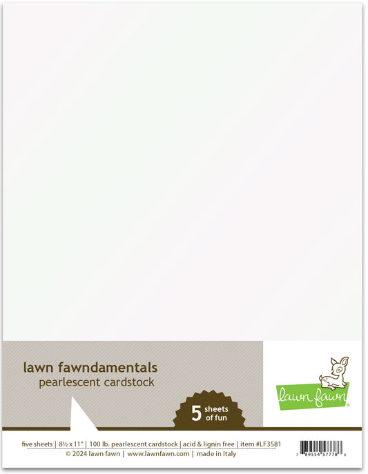 Lawn Fawn - Pearlescent Cardstock (5 sheets)