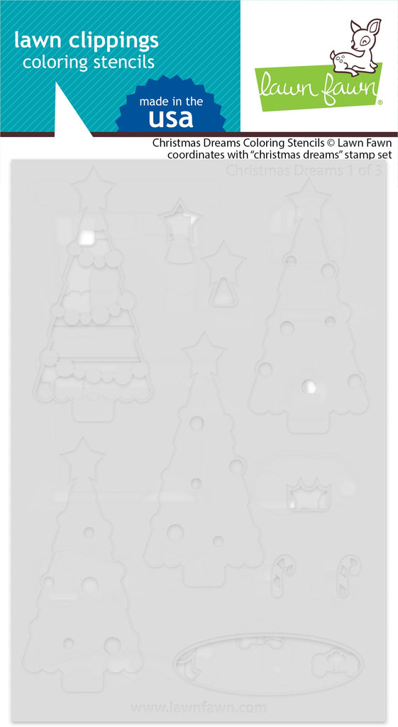 Lawn Fawn - Christmas Dreams Coloring Stencils