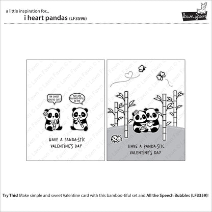 Lawn Fawn - I Heart Pandas
