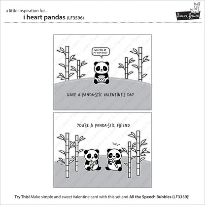 Lawn Fawn - I Heart Pandas