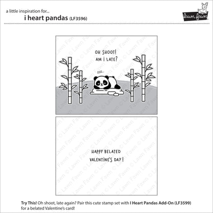 Lawn Fawn - I Heart Pandas