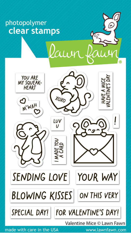 Lawn Fawn - Valentine Mice