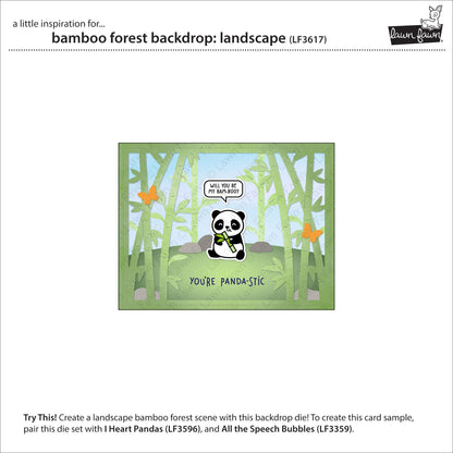 Lawn Fawn - Bamboo Forest Backdrop: Landscape